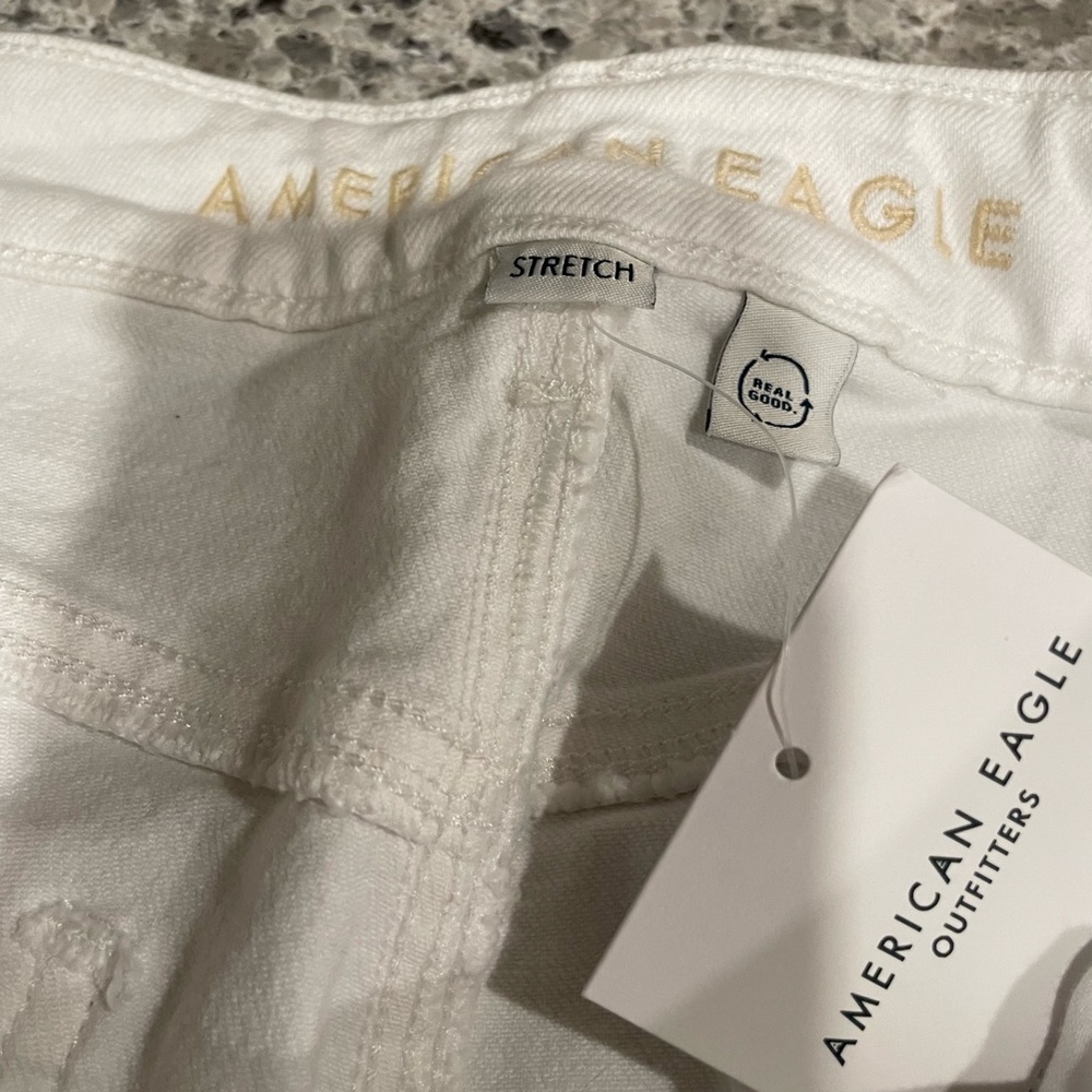 American Eagle Outfitters White Ankle Jeans - Picture 6 of 8